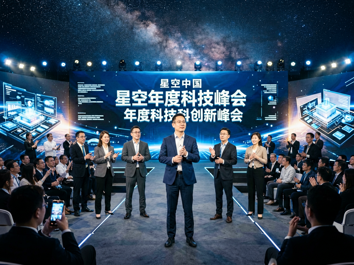 星空中国年度科技峰会现场全景，展示企业品牌活动与行业交流盛况