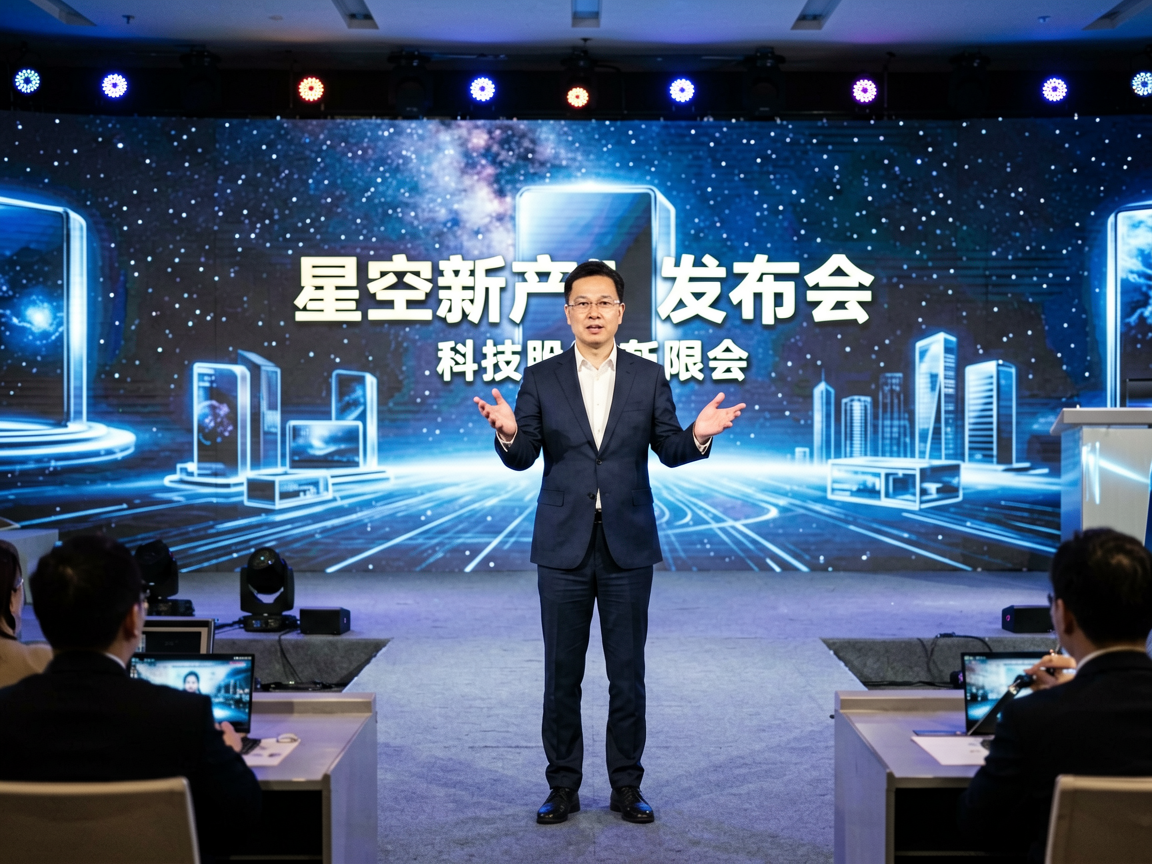 星空新产品发布会现场，展示企业最新技术成果与产品矩阵